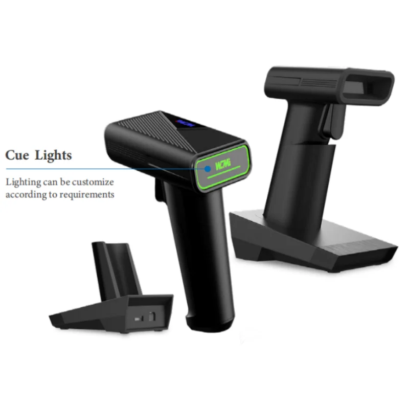 F Hands Free Portable Wireless Handheld 2D Barcode Scanner With 2200mA Battery  QR Reader
