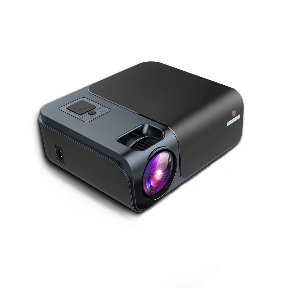 

1080P Mini Projector 4k Home Theater Cinema Smart Beamer Portable Projector Smart Home Laser Video Projector Proyektor Mini, White, black