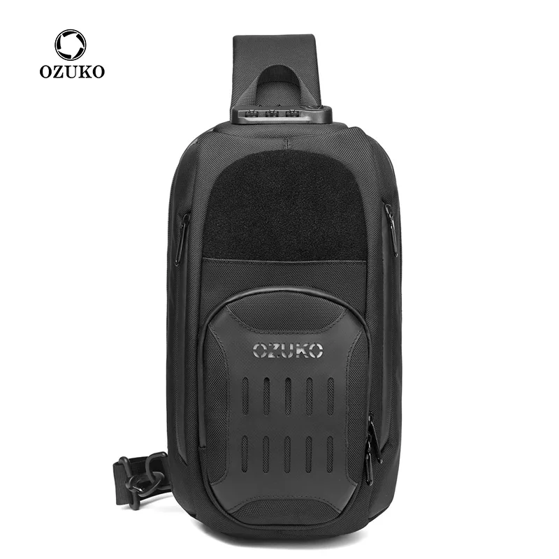 

Ozuko D9361 Tactical Buckle Shoulder Bags 2022 Logo Cellphone Mini Crossbody Bag Military Custom Sling Bag For Men