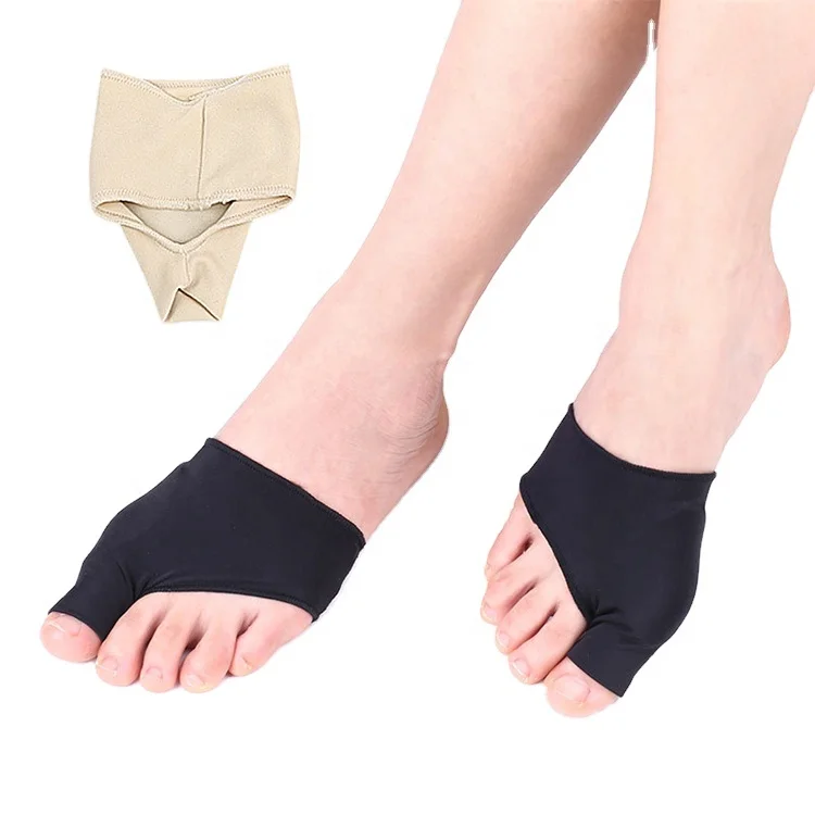 

Munufacture Gym Running Protection Foot Guard Feet Care Socks Toes Separator Thumb Valgus Protector, Skin tone black