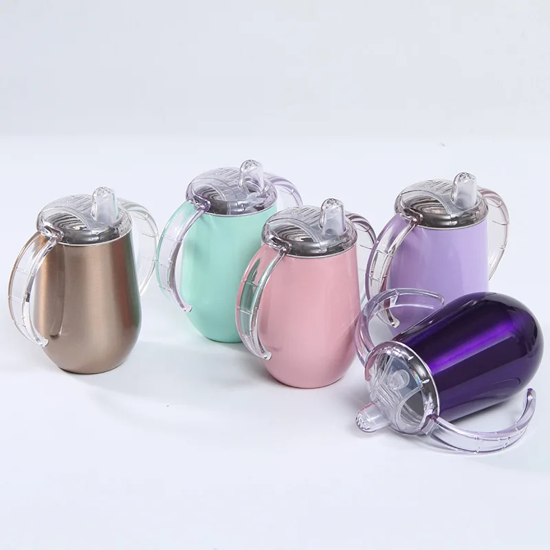 

baby sippy cup printed mugs stainless steel vacuum cup, Customized colors acceptable