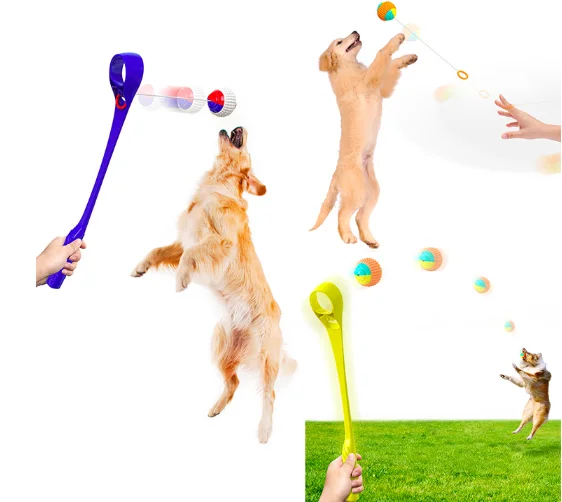 

Pet supplies Amazon hot dog training interactive non-automatic outdoor dog toy throwing cue balls thrower Tennis Ball Launcher