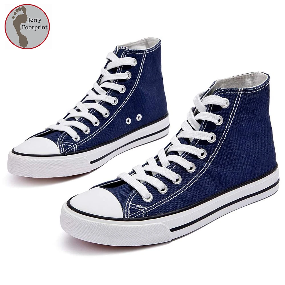 

Custom Lace Up Flat High Top All Blank Star Classic Casual Sneaker Plain White Women Canvas Shoes