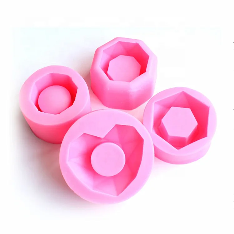 

DIY handmade aromatherapy plaster mold cement flower pot succulent flower pot mold bonsai silicone mold cactus flower pot, Pink