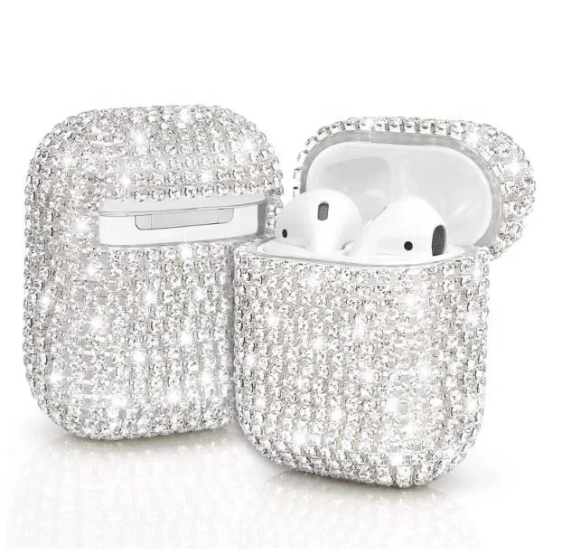 

Air pod case diamond bling designers airpod case glitter custom for airpods cases luxury, Various colors are available
