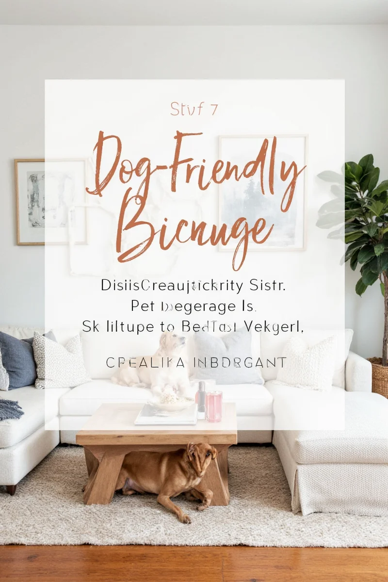 IKEA EKTORP 3-seat sofa in light gray fabric with a large labradoodle resting on it, set in a Scandinavian-style living room.