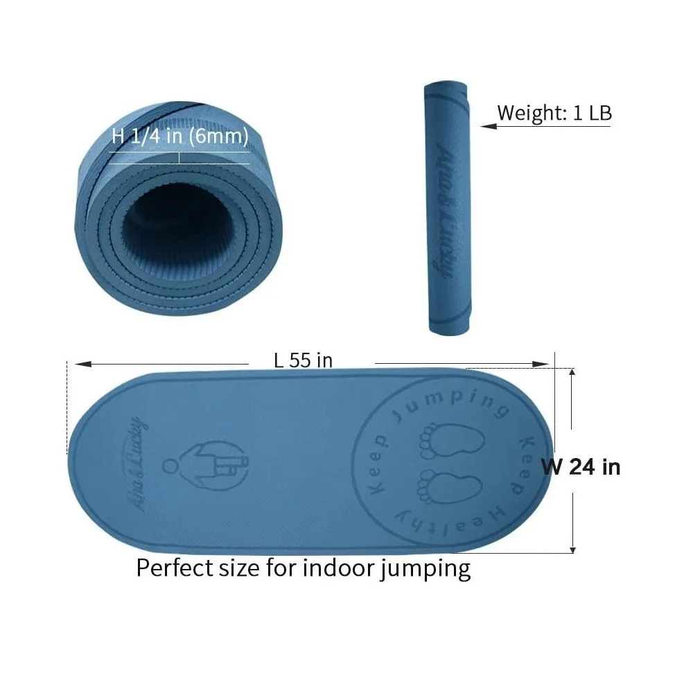 

TKing Noise Proof Home Indoor Sound Insulation Custom Eco Workout Skipping Tpe Jump Rope Mat, Customized