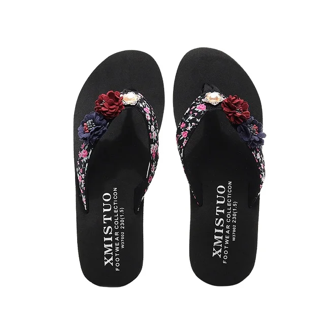 

Beach seaside flip flops slippers anti-skid outside designer slides in summer wholesale large size for girls and kids, Customized color