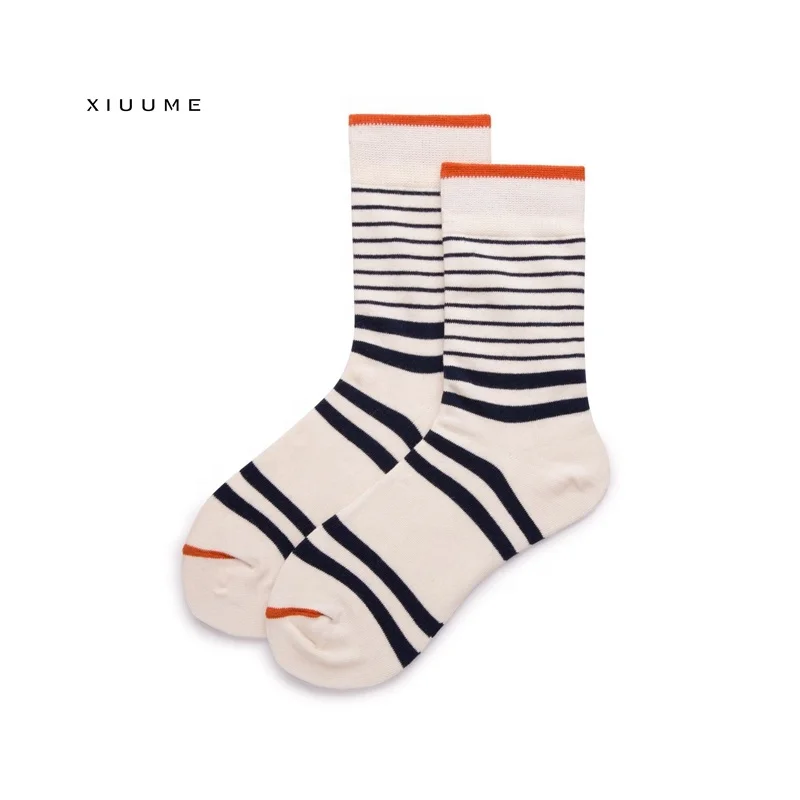 

Classic students fashion casual crazy black white socks women summer custom