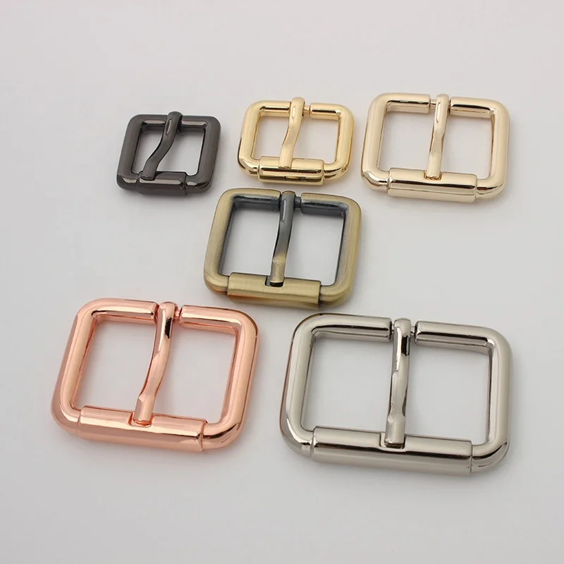 

Nolvo World 7 colors 16mm 20mm 26mm 32mm 38mm rose gold metal roller pin belt buckle square ring pipe buckle for bag strap