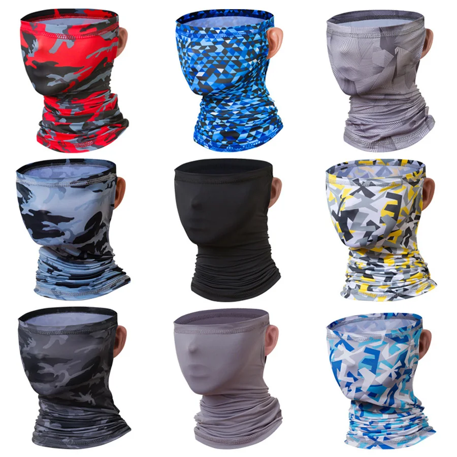 

Outdoor Sport Ice Silk Bandana Military Tube Scarf Fishing Cycling Tactical Hiking Elastic Cover Neck Gaiter Bike Face Headband, Customized