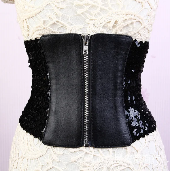 
2019 hot sales ylm Fashion Girls Retro Tie rope Bohemian style bead belt Waistband women Wide waist decoration waist belt 