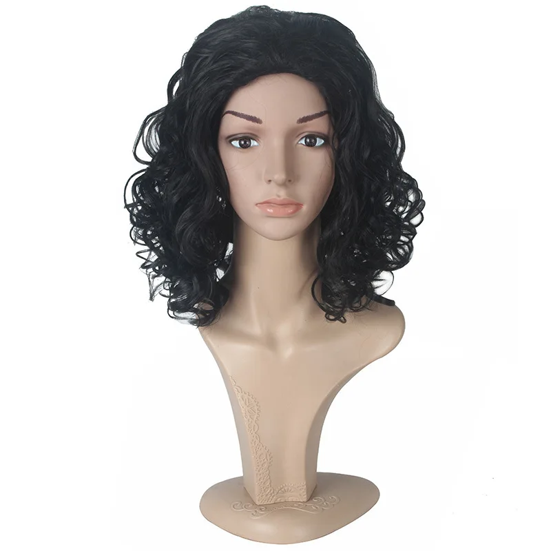 

Game of Thrones A Song of Ice and Fire Jon Snow Black Cosplay Anime Wig Black short curly wig