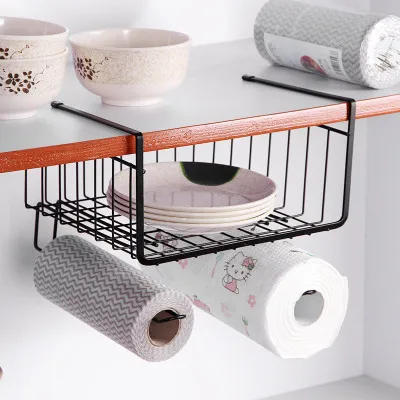 

Home Free Punching Cabinet Compartment Storage Rack Multifunctional Partition Rack Iron Hanging Storage Basket