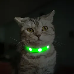 Newest Cat Collar 3 Flashing Modes Reflective Dog 