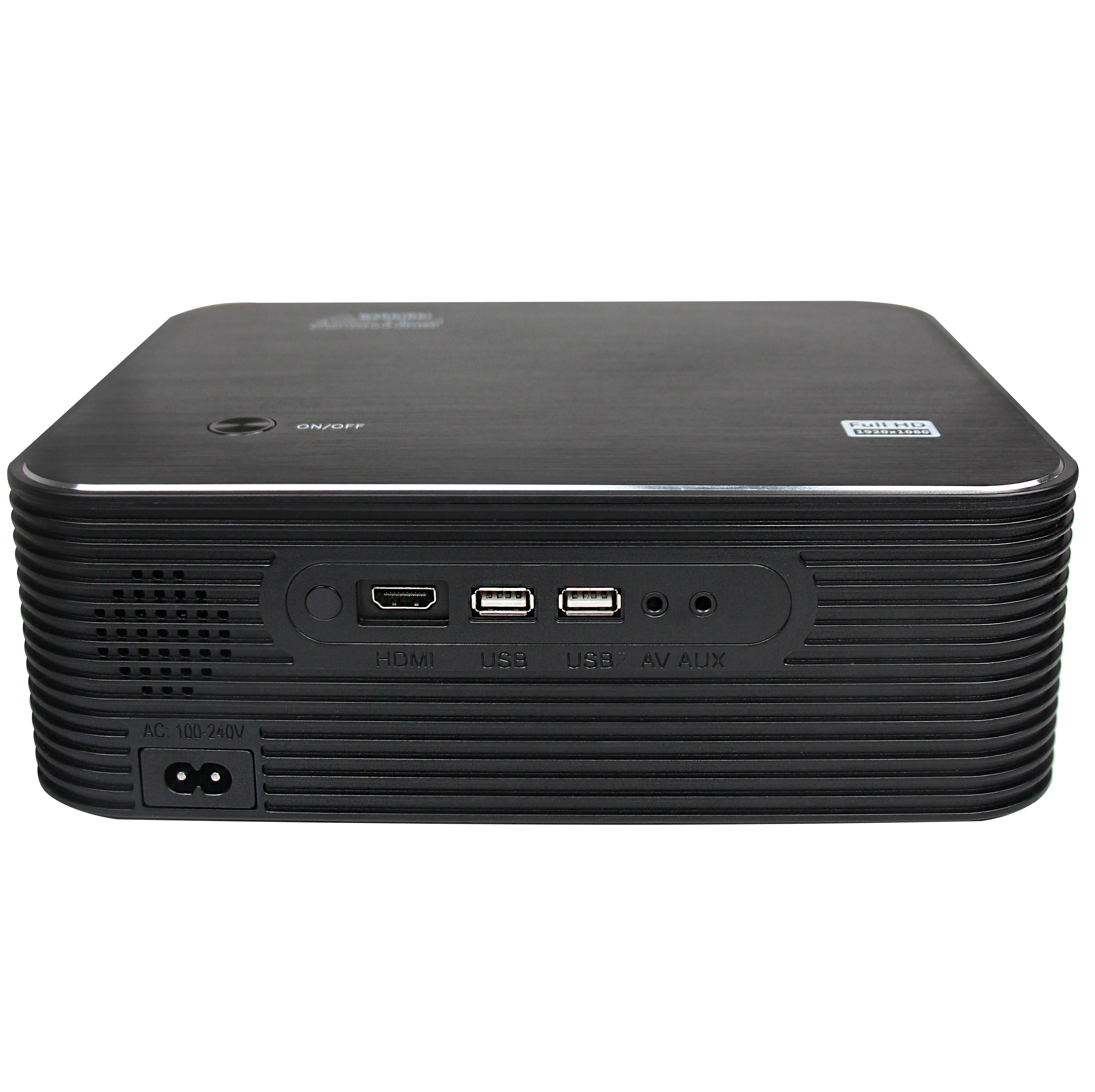 

Digital 1080P Projector USB WIFI Andriod 6.0 OS Mobile Phone Projector LCD LED Projector For 4K Home Theater, 1.07 billion colors