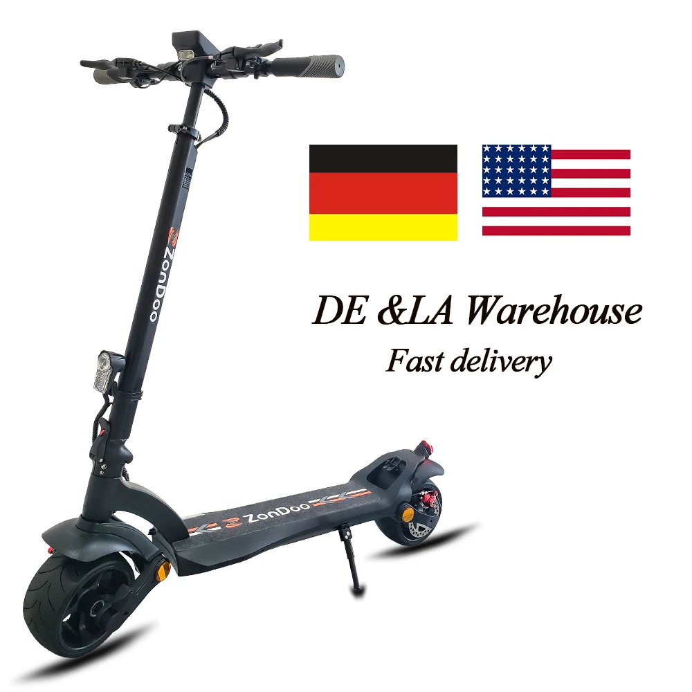9 Inch Wide 2 Wheel Electric Scooter 48V/10.4AH EU USA Warehouse Fast Speed Folding Mobility E- scooter Adult