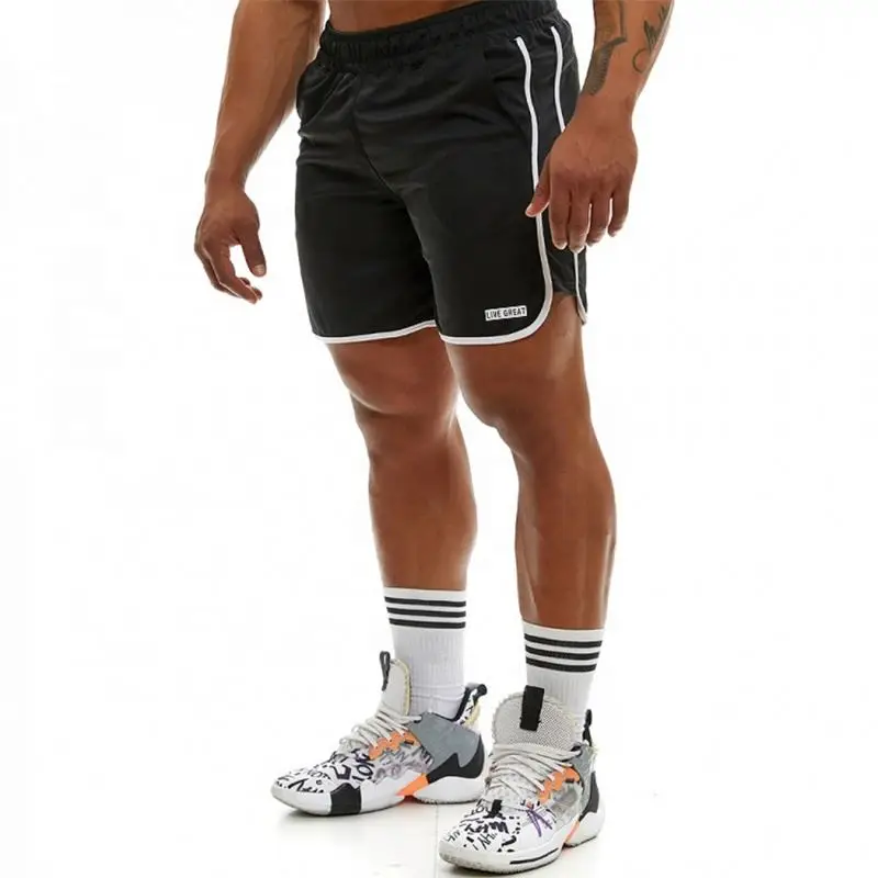 

Workout Short Sports Running Shorts With Inner Compression Shorts For Men, Black