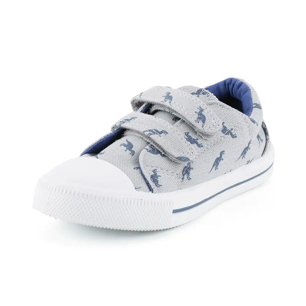

Cute Dinosaur Pattern Canvas Shoes For Kids, Blue/oem
