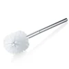 Special design long silver 201 stainless steel handled bathroom custom toilet brush