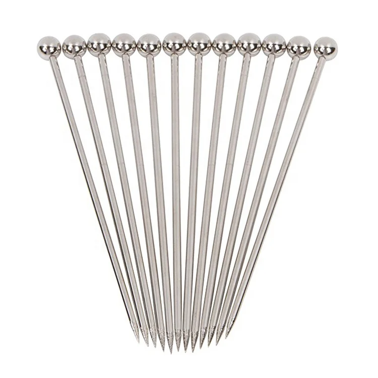 

Hot Sale Decorative Barware Martini Stainless Steel Cocktail Picks