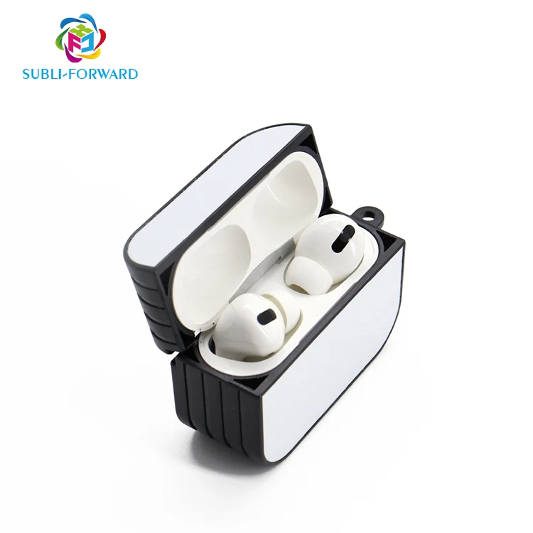 

Sublimation Blank Custom Made High Quality PC Protector Cover For Airpod Pro Sublimation Airpods Case, Black;white