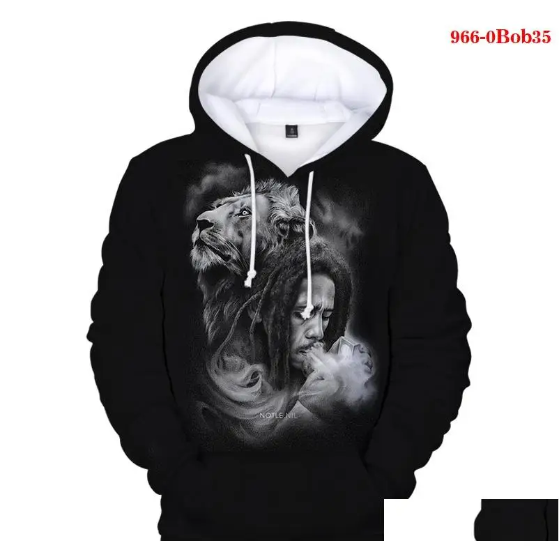 

Bob Marley Print Hoodies For Men Fashion Plus Size Women Sweatshirts Hooded Autumn Winter Hoodie Bob Marley Streetwear Unisex