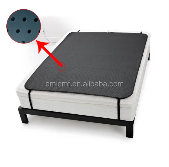 Grounding Pad for SleepAnti-slip Pu Leather Grounding Mattress  Conductivity Grounding Mat for BedWith Grounding Cord