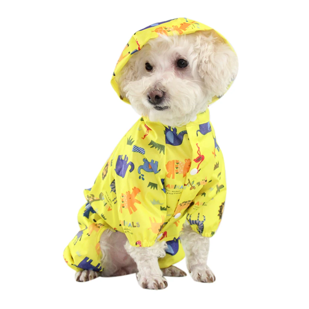 

New Four legged Printed trendy wholesale dog clothes Rainy Season Dog Supplies cute pet dog Raincoat