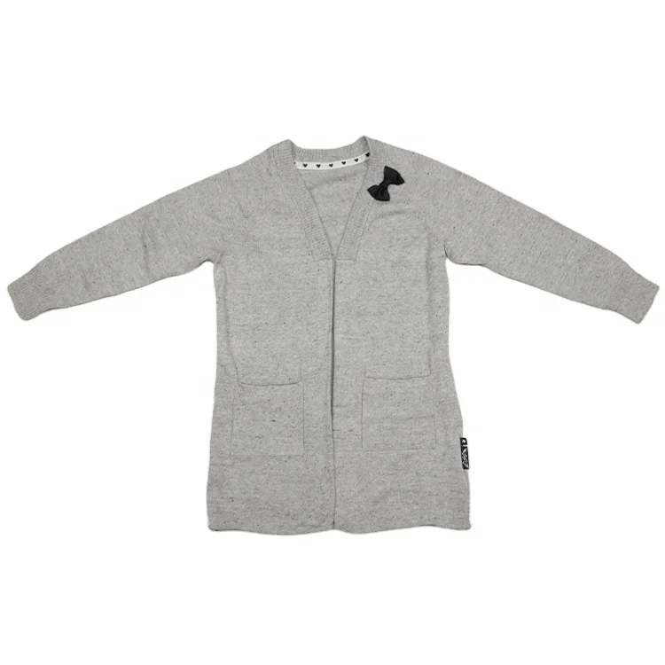 

New Design GRAY Color Love Cardigan Baby Organic Cotton Knitted Sweater