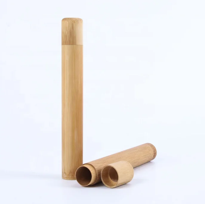 

Factory Price Private Label Eco-friendly Natural Bamboo Travel Containers Toothbrush Case