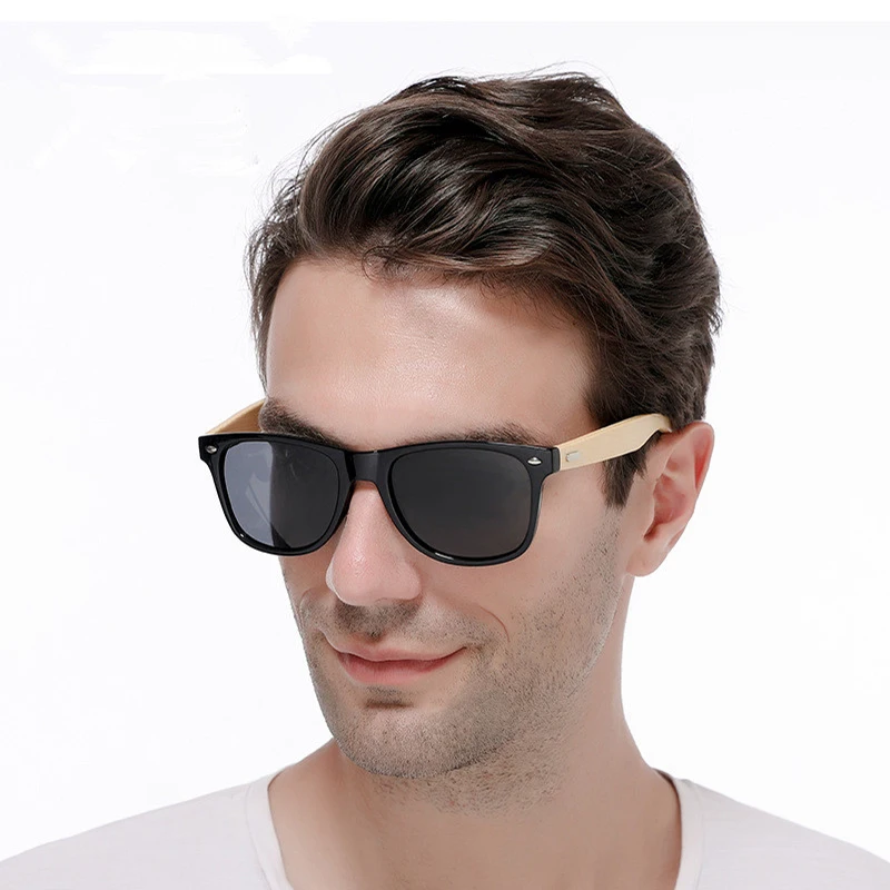 

Kenbo Classic Bamboo Vintage Sunglasses Men Women Nail Decoration Driving Mirror Sun Glasses Retro Polarized Shades Sun Glasses