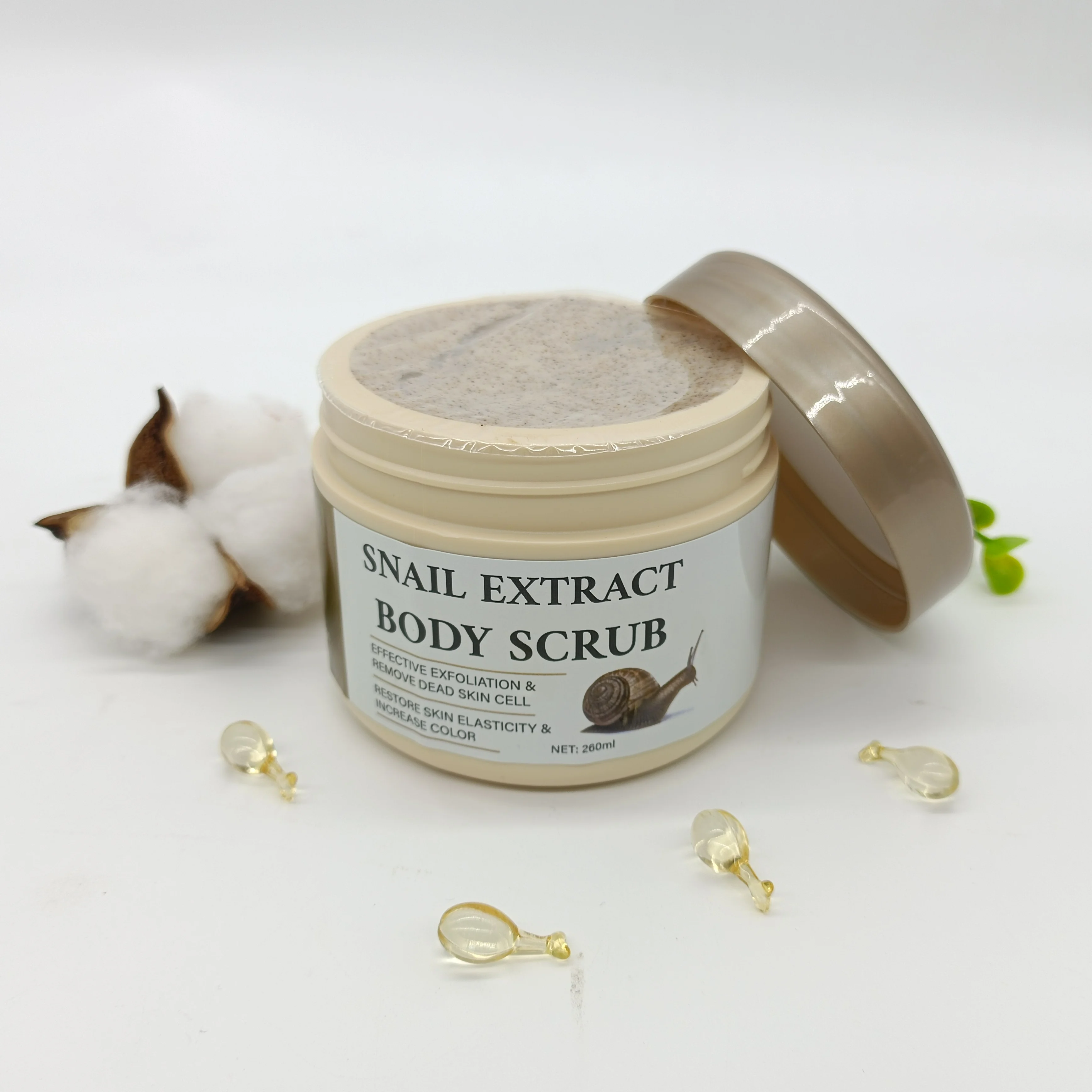 

Snail Whitening Body Scrub Reduce Cellulite Eczema Stretch Marks Dark Spot remove chicken skin body scrub