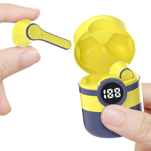 

Promotional Minions Cartoon Wireless Earphone Cartoon Case for headphones Full Body Protection for cute AirPods, Pink, black, yellow