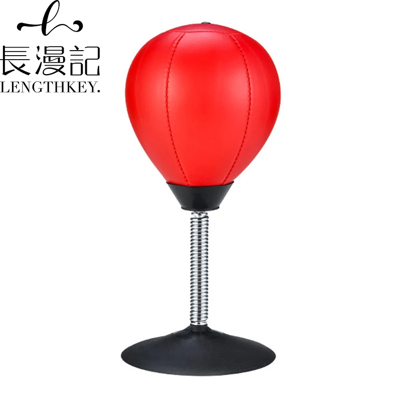 

Desktop children's decompression artifact office desktop Boxing speed decompression small suction cup boxing reaction ball, Black+red,black,red