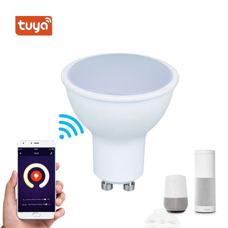 tuya smart led bulb wifi RGBCW color changing compatible with amazon and google assistant LED SPOTLIGHT BULB