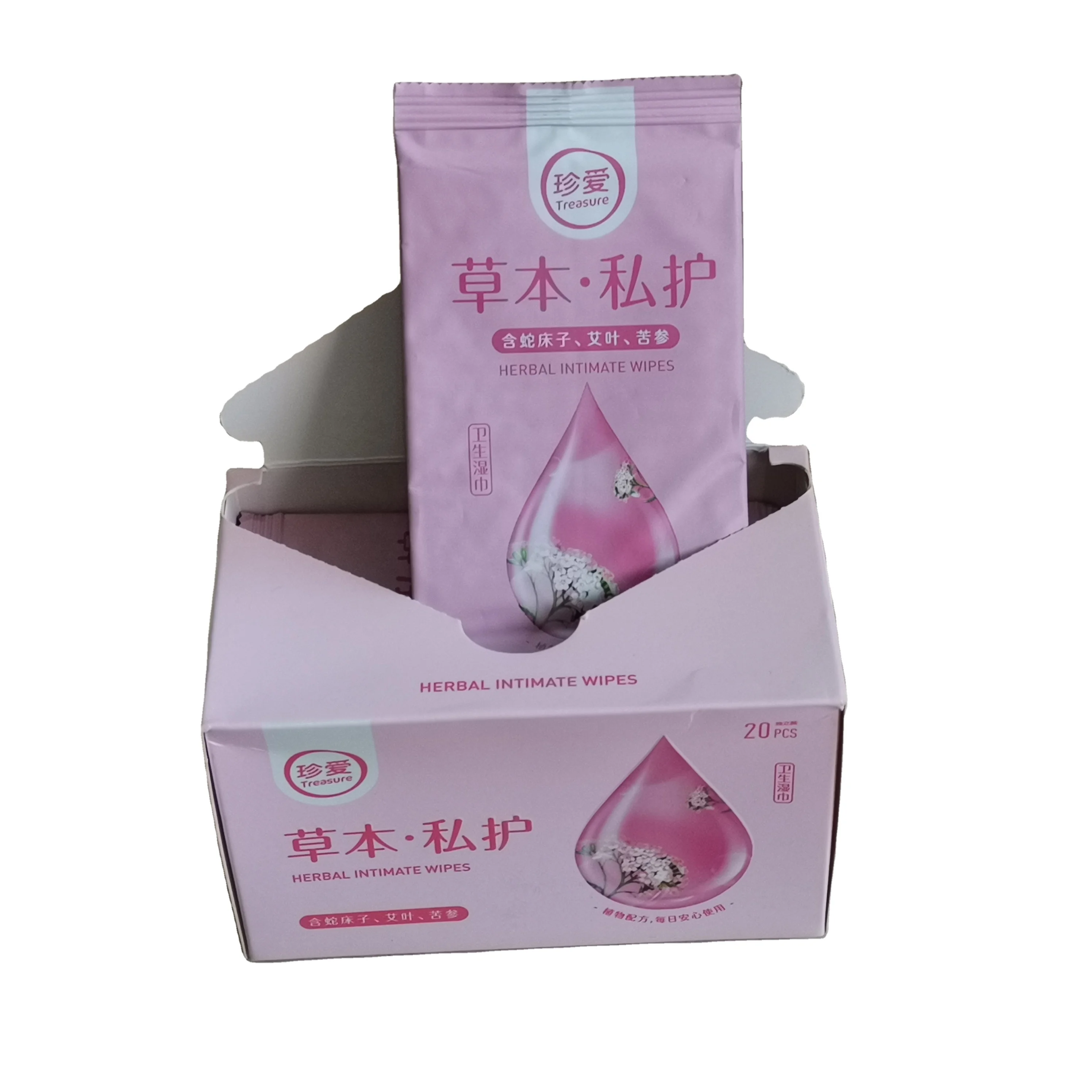 

Private Label Individual Wrapped Feminine Hygiene Wipes Toilet Wipes