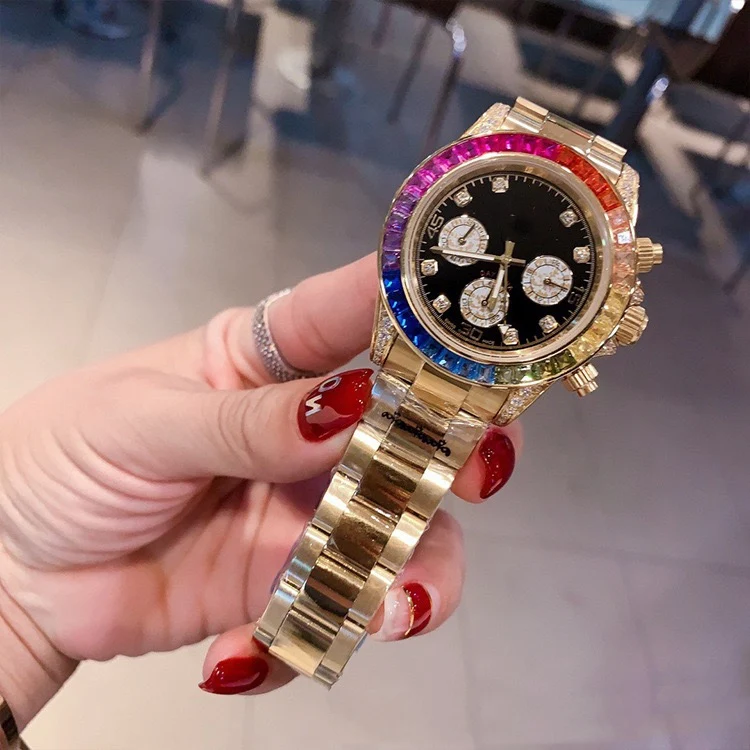 

New designed Rainbow Watch Brand Watch Set For Men Men Branded Watch