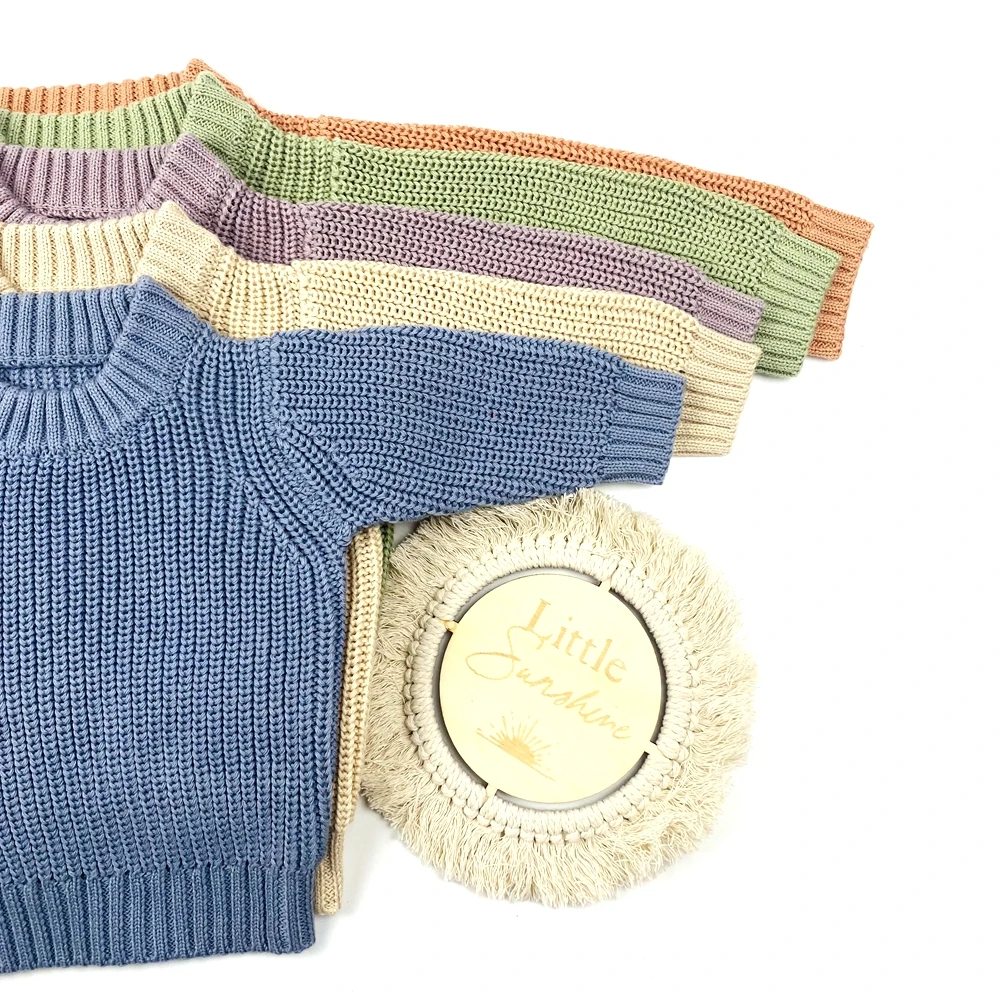 

Baby Clothes Newborn Gown Knit Sweater Set With the Hat