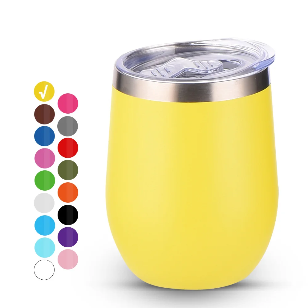 

10oz 10 oz Cheap Vacuum Insulated Tumbler Cup 12 oz Custom Logo Double Wall Stainless Steel Wine Cup Tumbler with Lid Straw