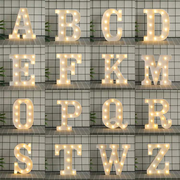 Big letters wedding Led Light Up customized size alphabet numbers marquee letters love sign light