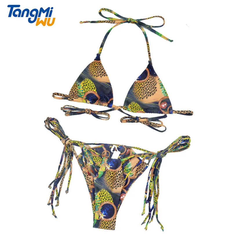 

Women swimsuit swimwear thong bikini set beach swim wear sexy designer bathing suits women sexy printed bikinis
