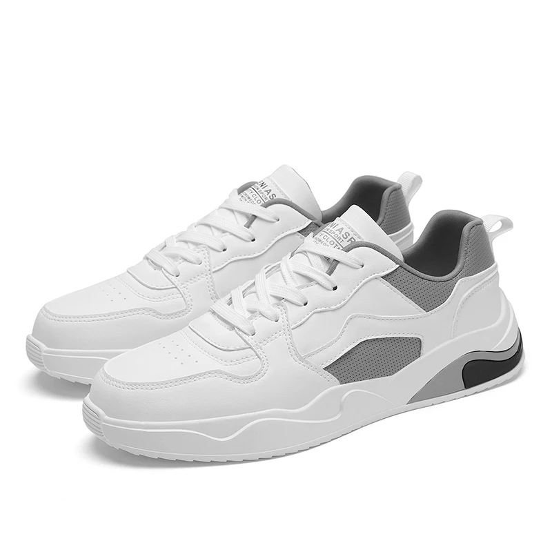 

2021 hot sale fashion men's casual shoes white color mesh breathable walking sneaker