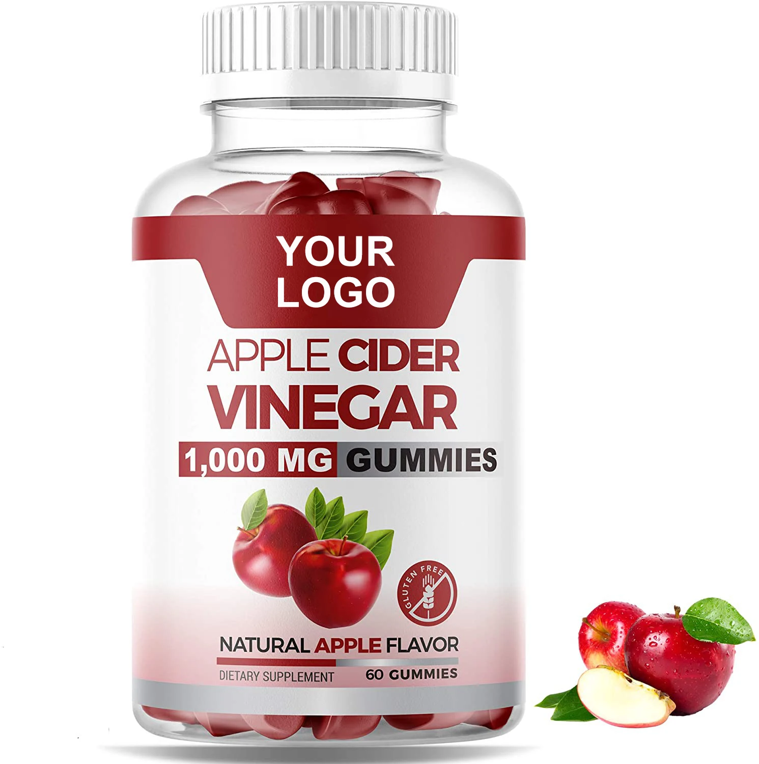 Organic Health 300mg Vegan Apple Cider Vinegar Slimming Gummies For