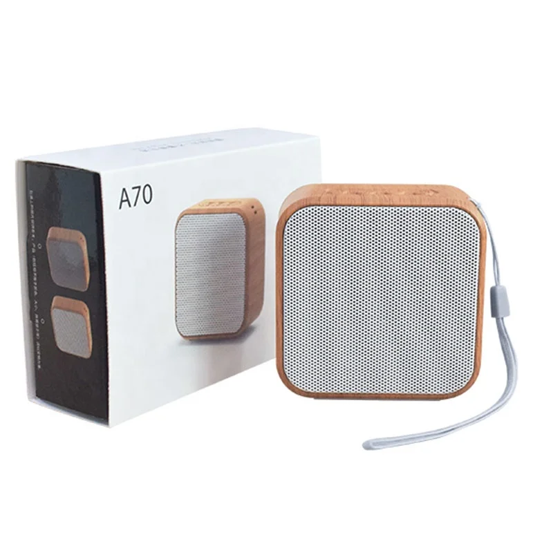 

Travel Support AUX TF Card A70 Wireless Wooden Speaker Payment Bluetooth Speaker