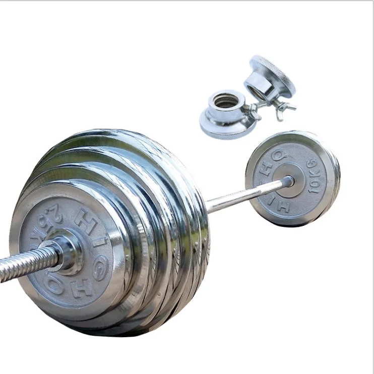 

Gym fitness weight lifting cast iron weight plates 28mm hole chrome barbell plates