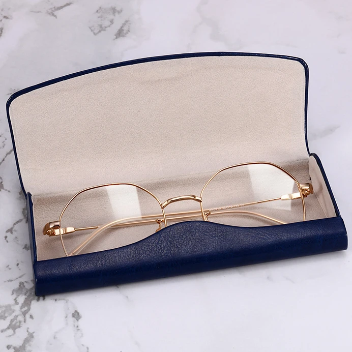 

OEM high end glasses case eyeglass PU leather sunglasses case sunglasses packing case custom logo, Customized color