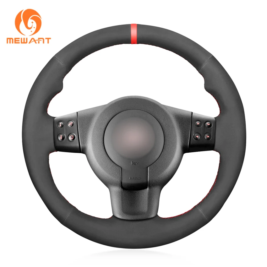 

Car Custom Hand Sewing Full Suede Steering Wheel Cover Multifunction Buttons for Seat Leon 1P FR Cupra MK2 Ibiza 6L 2006 2007