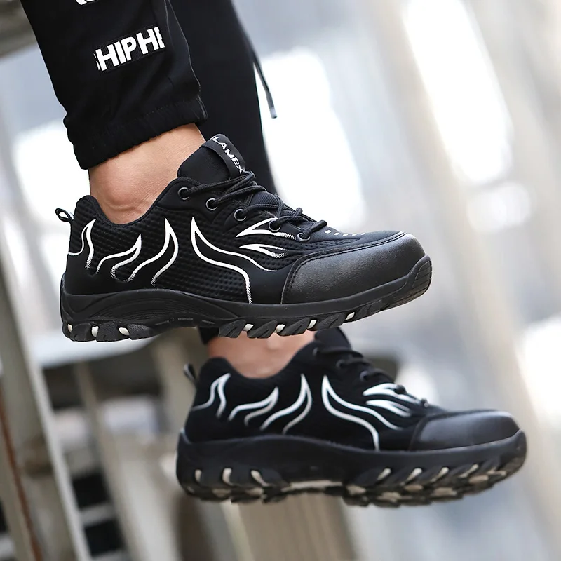 
prime stainless steel luxury high quality fashion sport style elegant steel toe fancy oil resistant safety shoes s3 