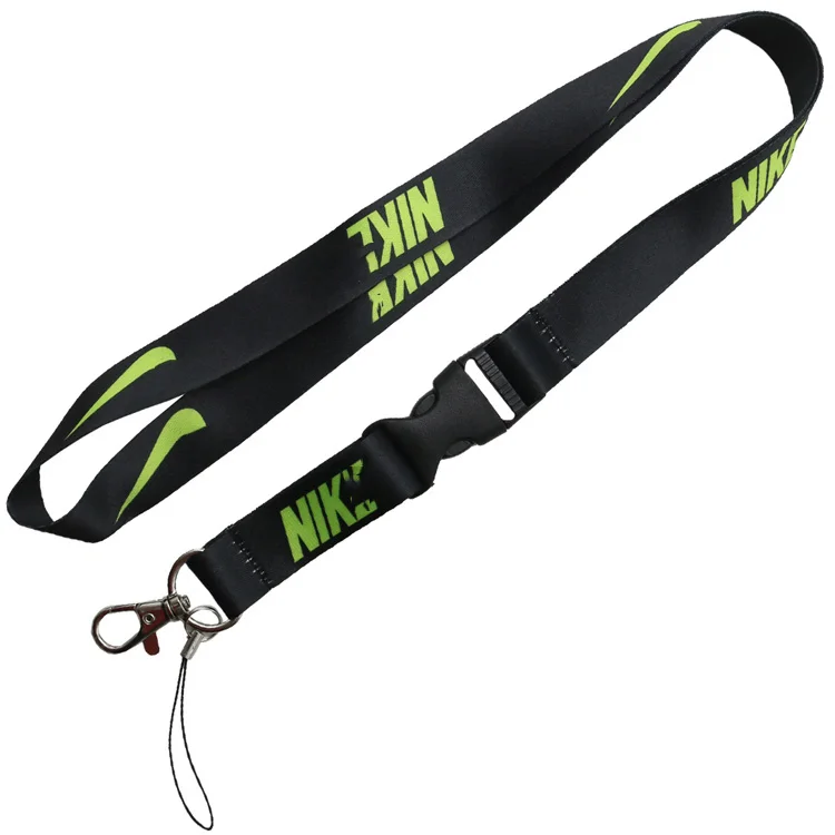 
Cheap personalized nylon polyester key keychain neck woven sublimated blank custom made printed single strap lanyard with logo 